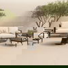 Bardo Outdoor Coffee Table Deep Bronze, Outdoor Table by Moe's Home, 3'4" width x 1'3.5" height x 3'4" depth thumbnail 7