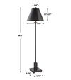 Pilot Black Buffet Lamp, by Uttermost, 10" width x 36.5" height x 10" depth thumbnail 3