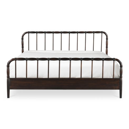Vivian Queen Bed Dark Brown
