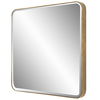 Hampshire Square Gold Mirror thumbnail 3