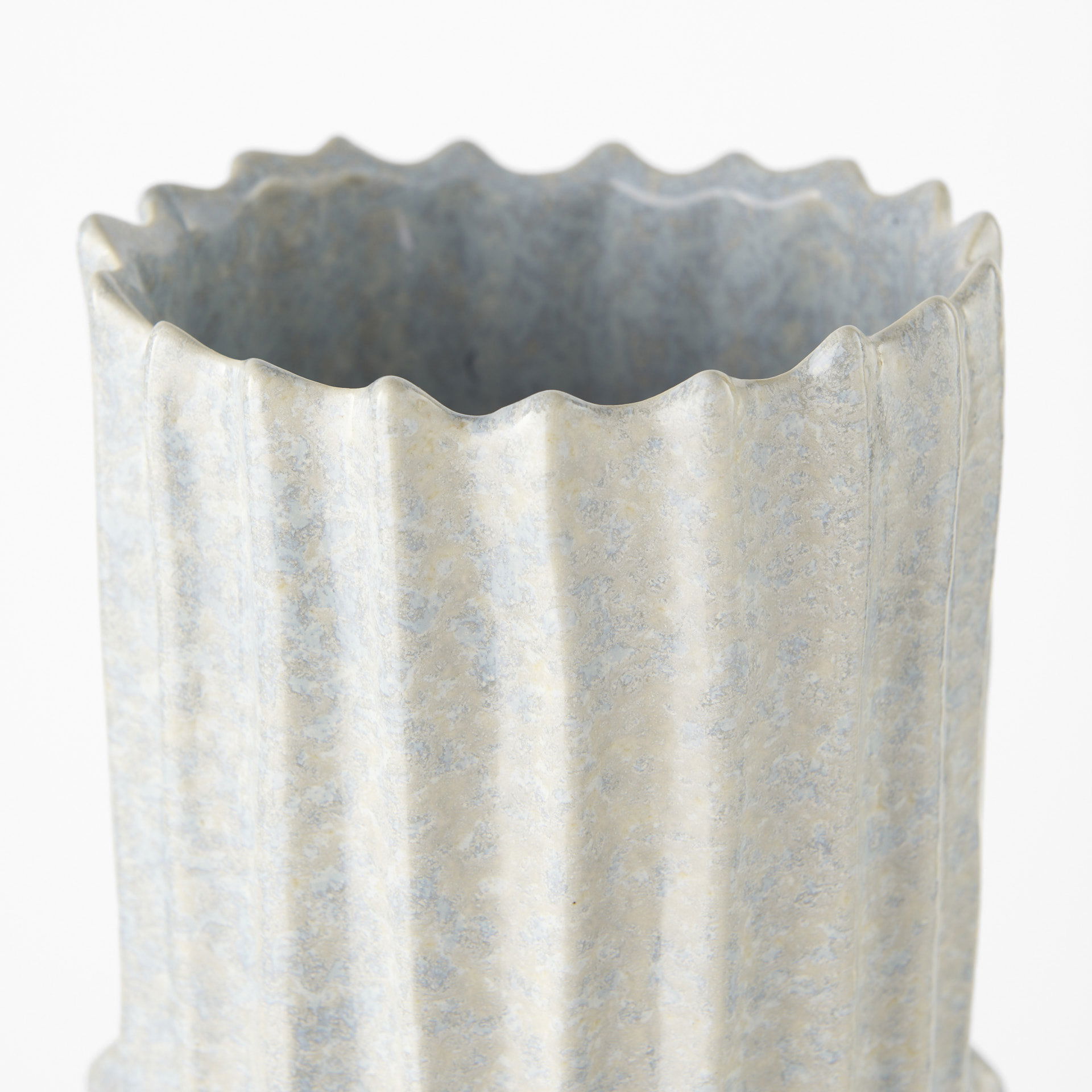 Cardon 23.0H Gray Ceramic Vase, by Mercana, 6.69" length x 6.69" width x 23.03" height View 6