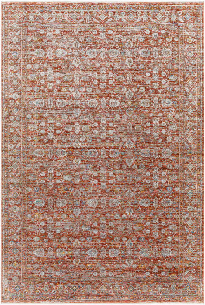 Isfahan Machine Woven Rug, by Surya, 1'3.75" length x 1'3.75" width
