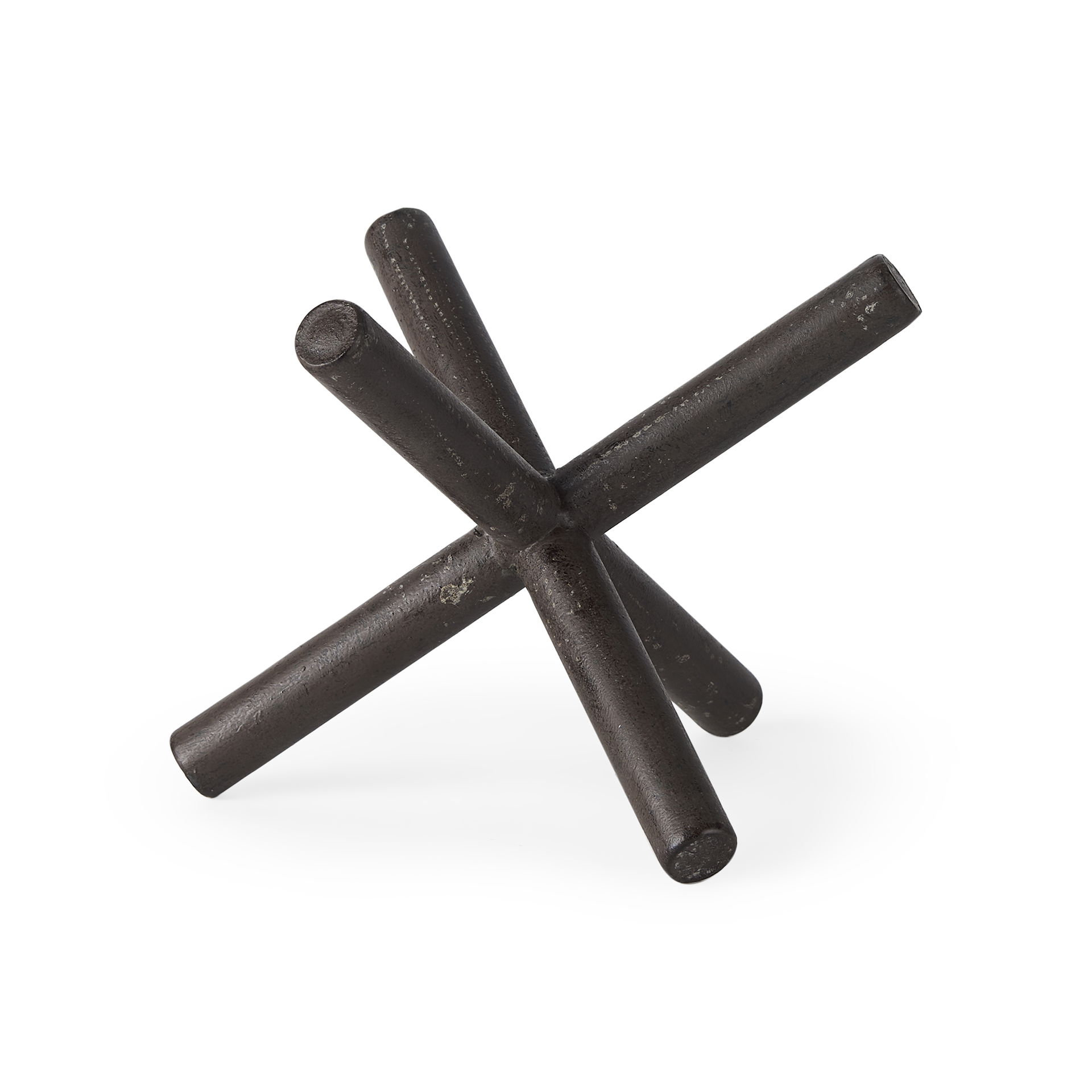 Astericks II (Medium) 8L x 7W Brown Metal Decor Object large image 