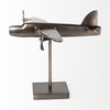 Maverick I 12L x 16W Gray Metal Bomber Plane, Decorative Object by Mercana, 11.81" length x 16.14" width x 11.02" height thumbnail 5