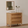 Teeda 3 Drawer Nightstand Natural thumbnail 11