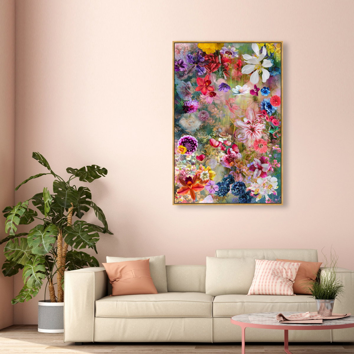 Azlan Bloom Floral (Diamond Dust), Art by Oliver Gal,  16x24 View 3