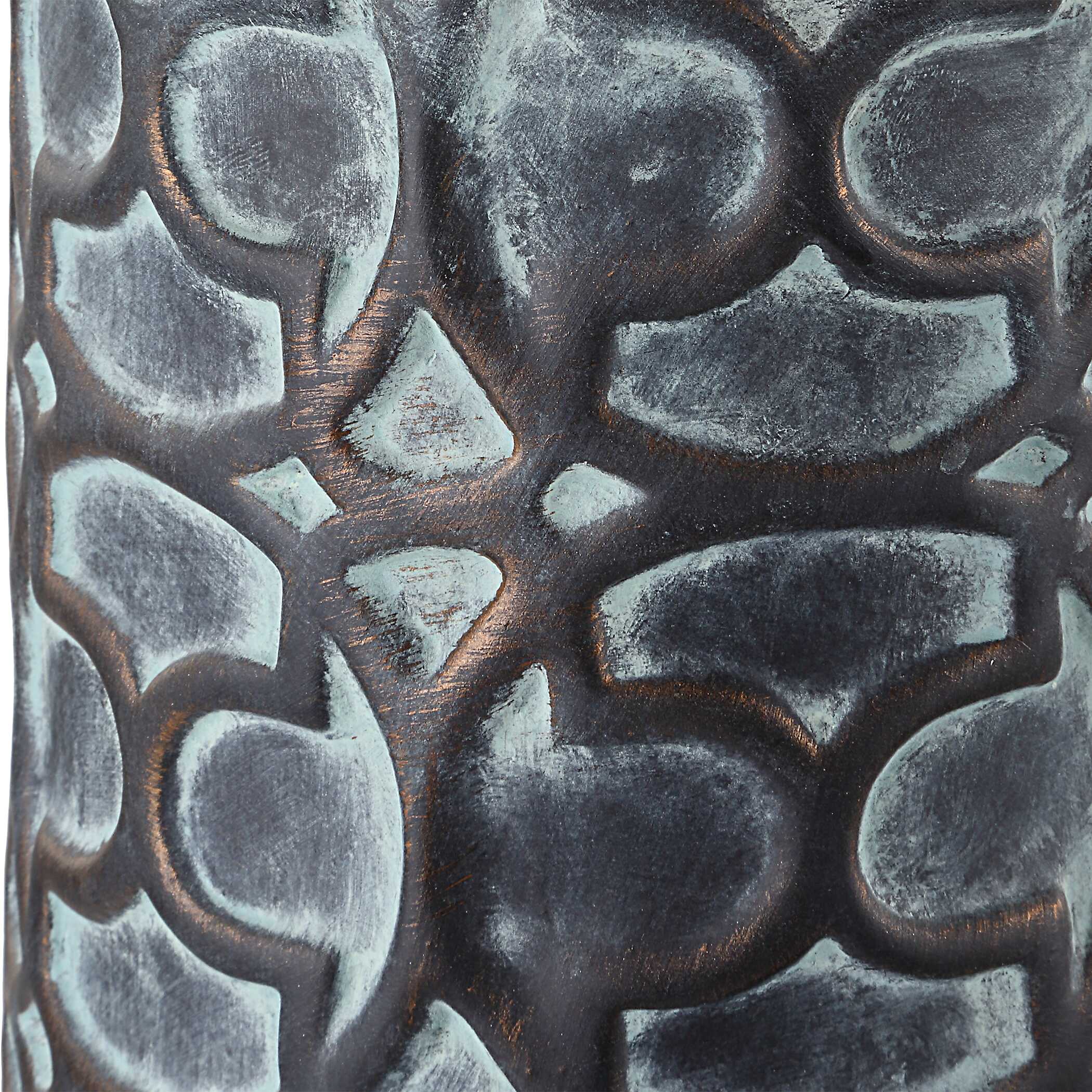 Baltra Bronze Patina Vases Set/2, Decorative by Uttermost, 6" width x 17.75" height x 6" depth View 4