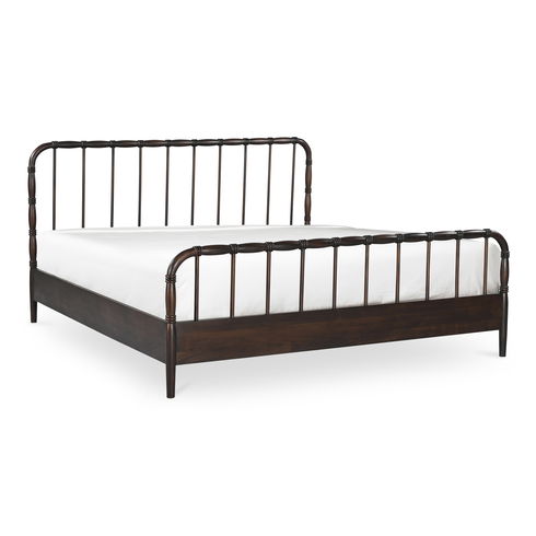 Vivian Queen Bed Dark Brown