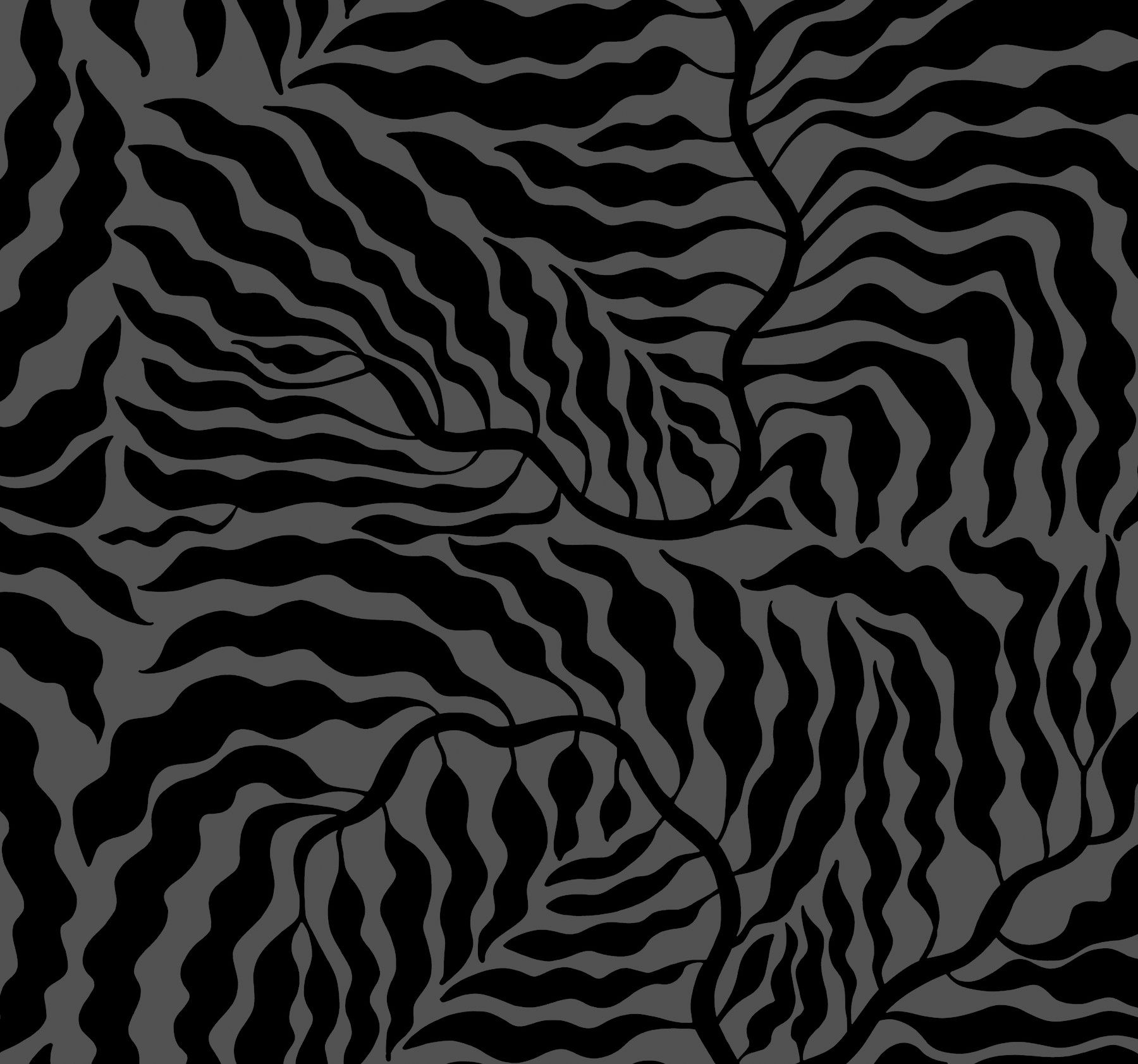 Fern Fronds Black Wallpaper Fern Fronds Black Wallpaper large image
