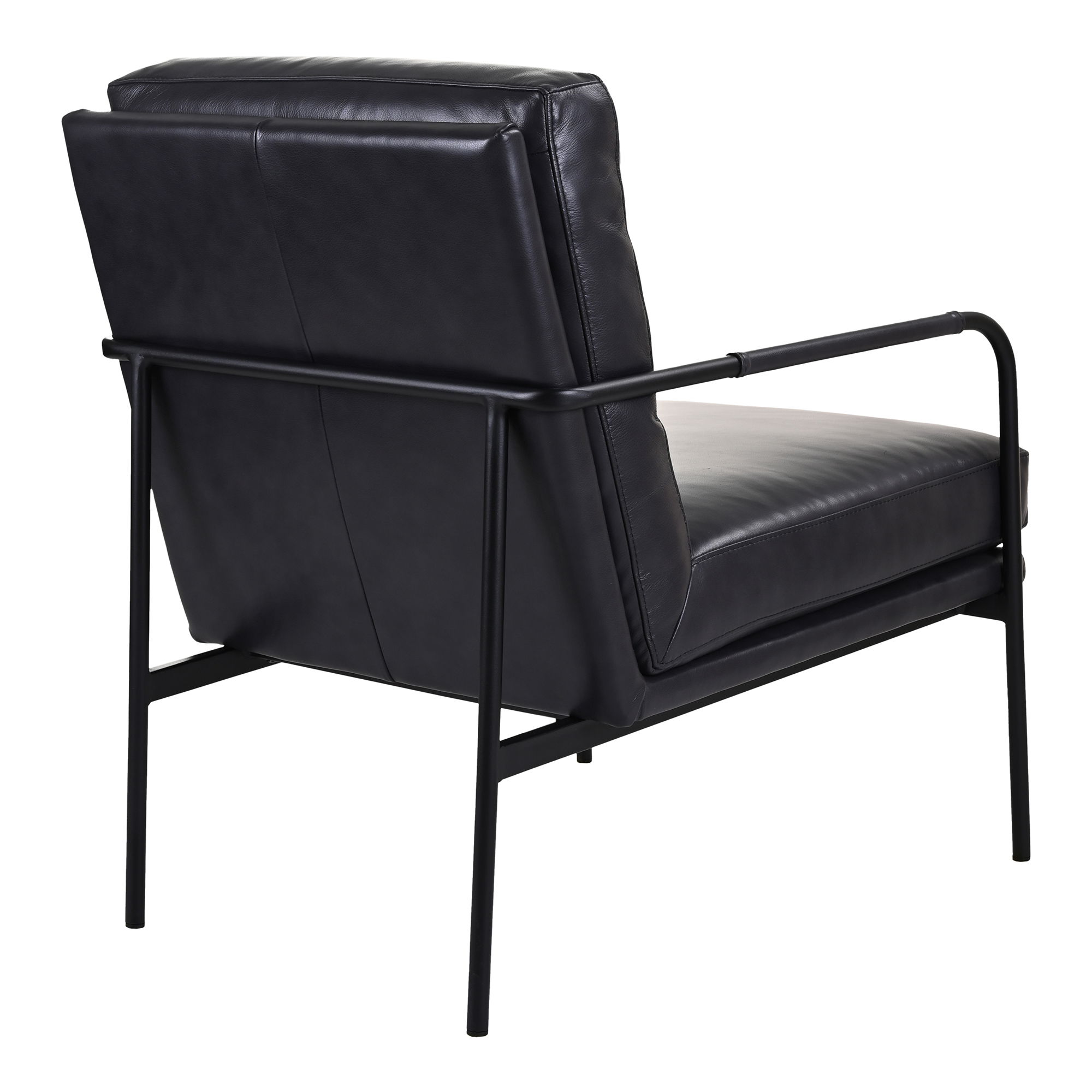 Verlaine Chair Raven Black, Accent Chair by Moe's Home, 23.5" width x 32" height x 31" depth View 3