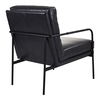Verlaine Chair Raven Black, Accent Chair by Moe's Home, 23.5" width x 32" height x 31" depth thumbnail 3