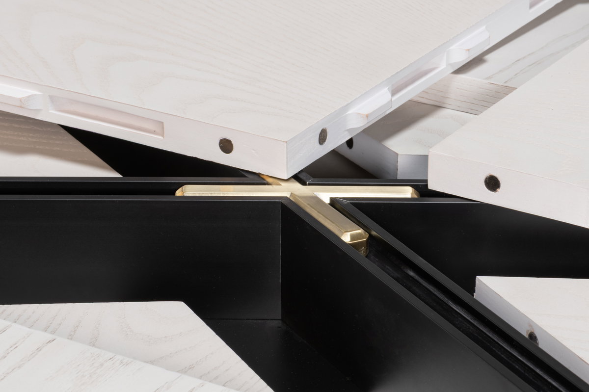Gramercy Park Jupe Table, by Sarreid, 3'7" length x 6'7" width x 2'6" height View 7