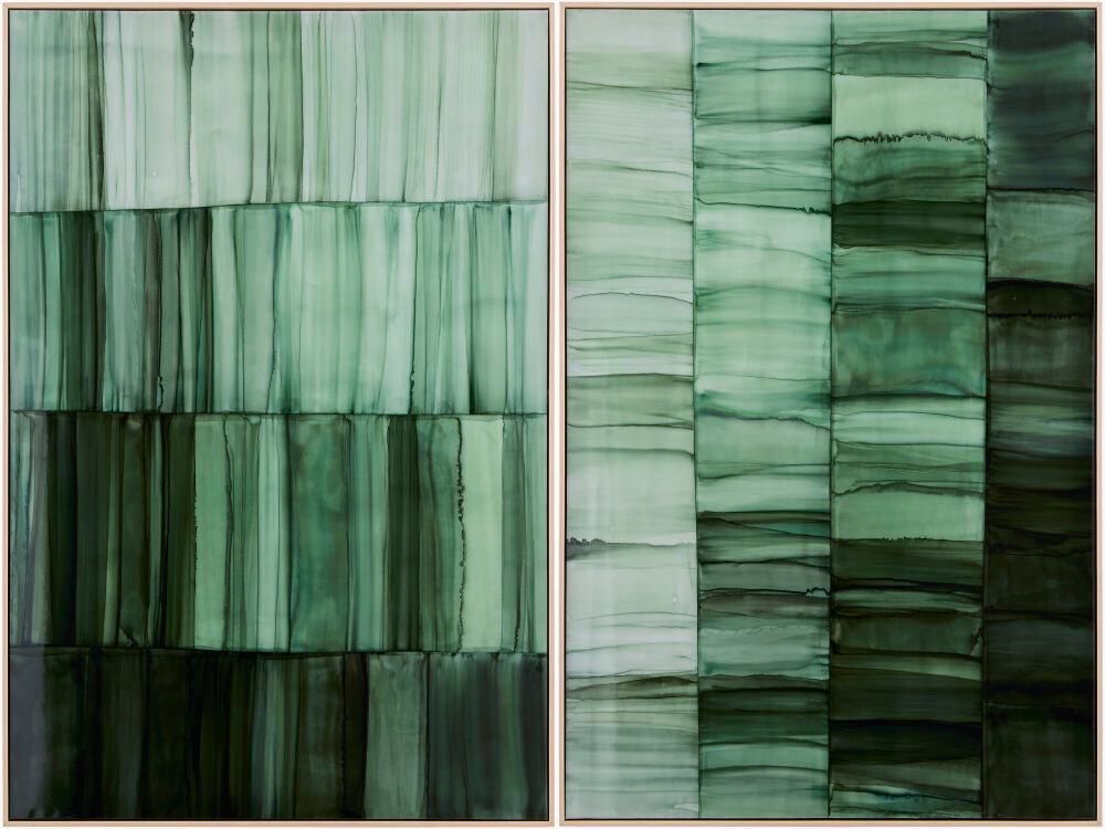 Connection Framed Art, Painting by Surya, 24" width x 36" height
