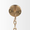 Colleen Antiqued Gold Metal 4-Light Chandelier thumbnail 4