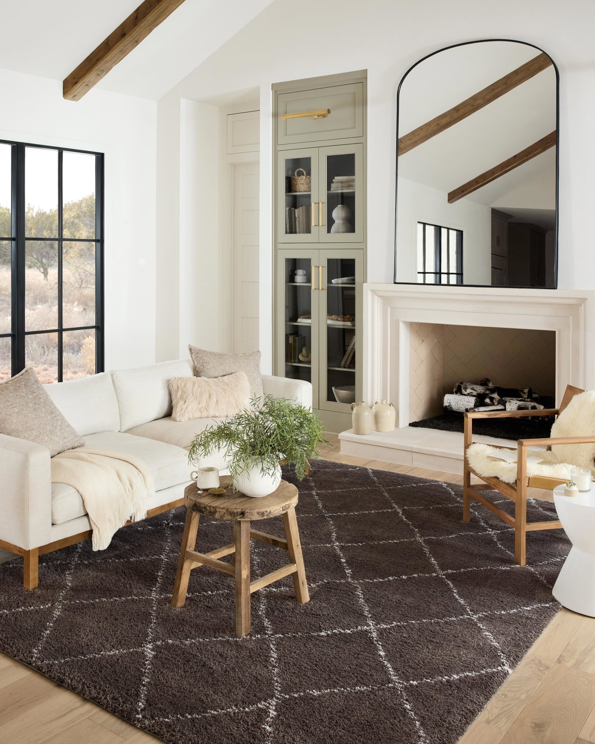 Loloi Bliss Shag Rug, 5'3" length x 7'6" width View 2