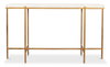 Shagreen Console Table  Osprey White, by Sarreid, 1'2" length x 5' width x 2'10" height thumbnail 2