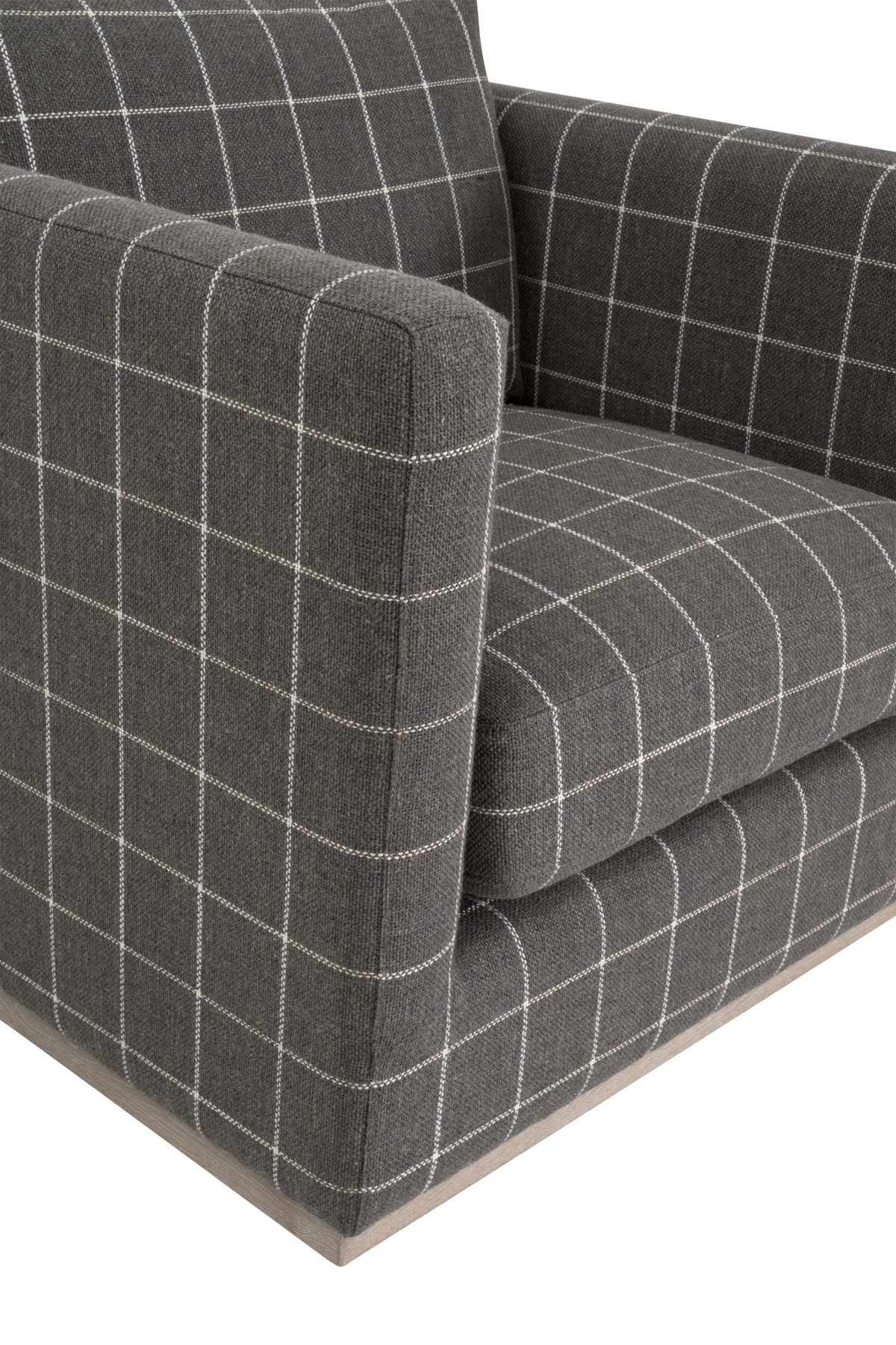 Siena Plinth Base Swivel Club Chair, Accent Chair by Essentials for Living, 33" width x 35" height x 35" depth View 7