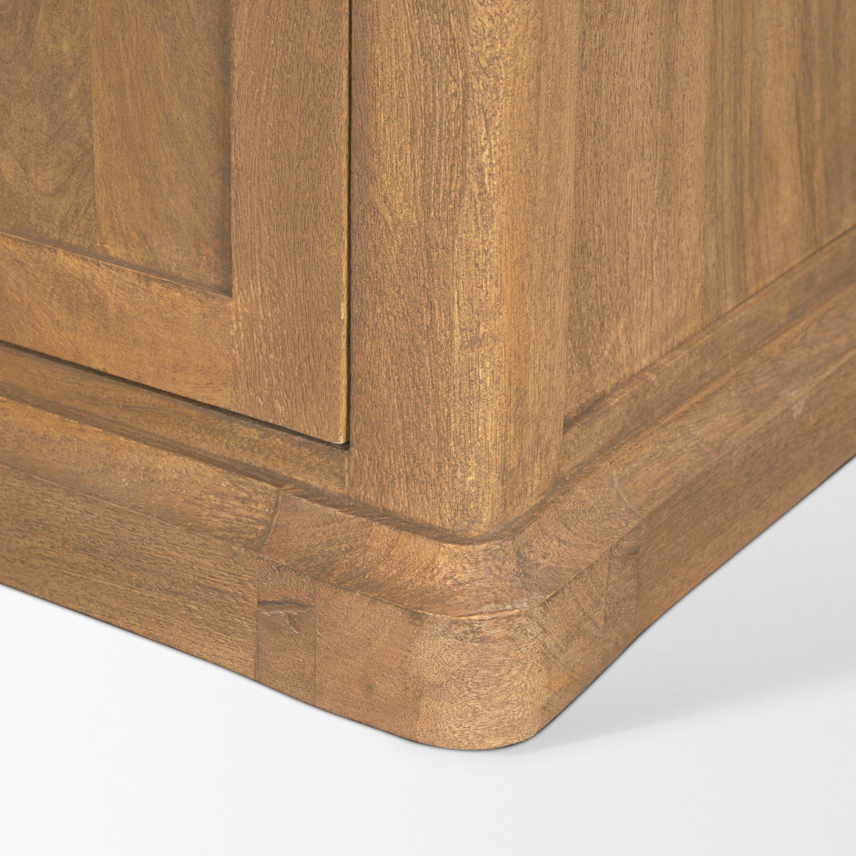 Baron Light Brown Solid Wood with Gunmetal Knobs 2-Door Accent Cabinet, Cabinets & Chest by Mercana, 34" length x 18.5" width x 27" height View 12