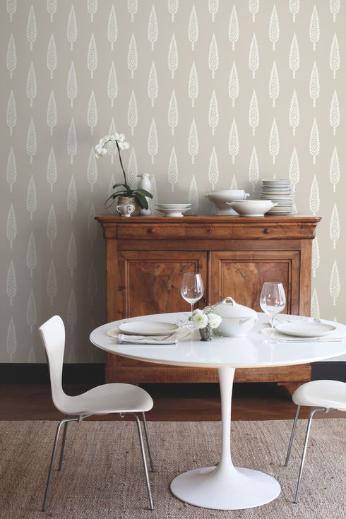 Juniper Tree Taupe Wallpaper