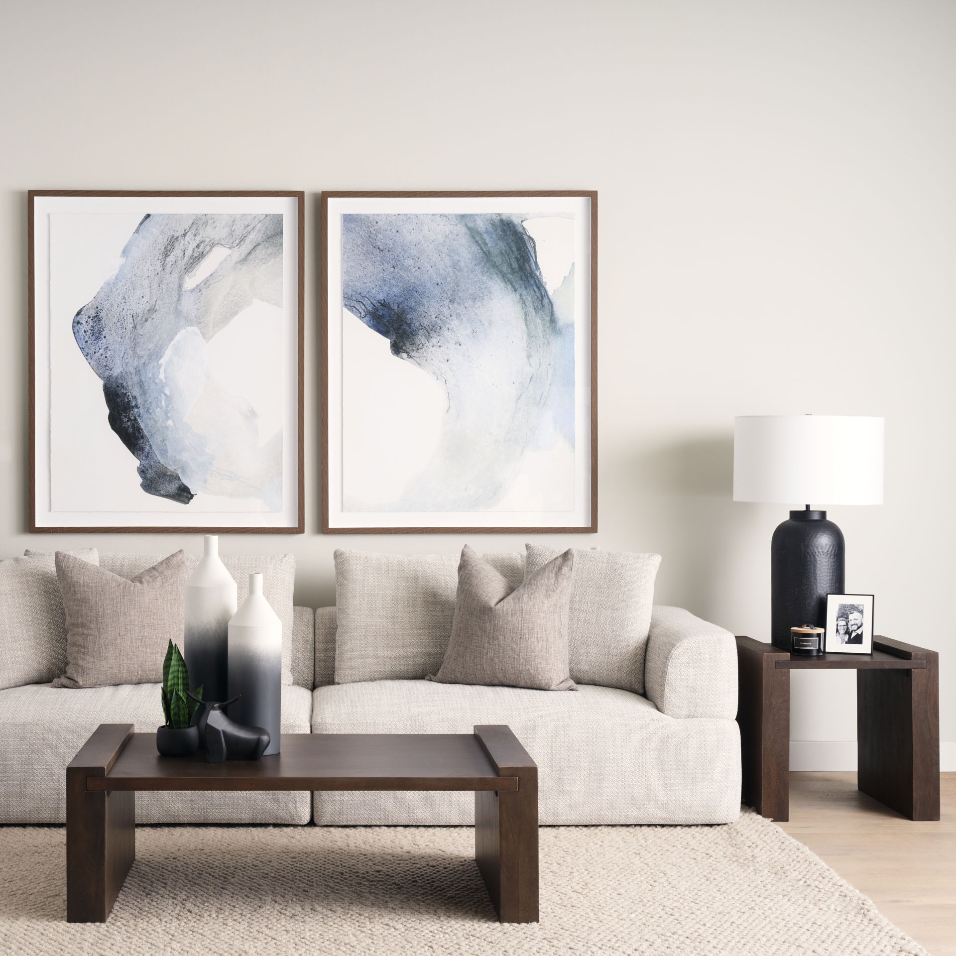 Wesson Dark Brown Wooden Rectangular Coffee Table large image 