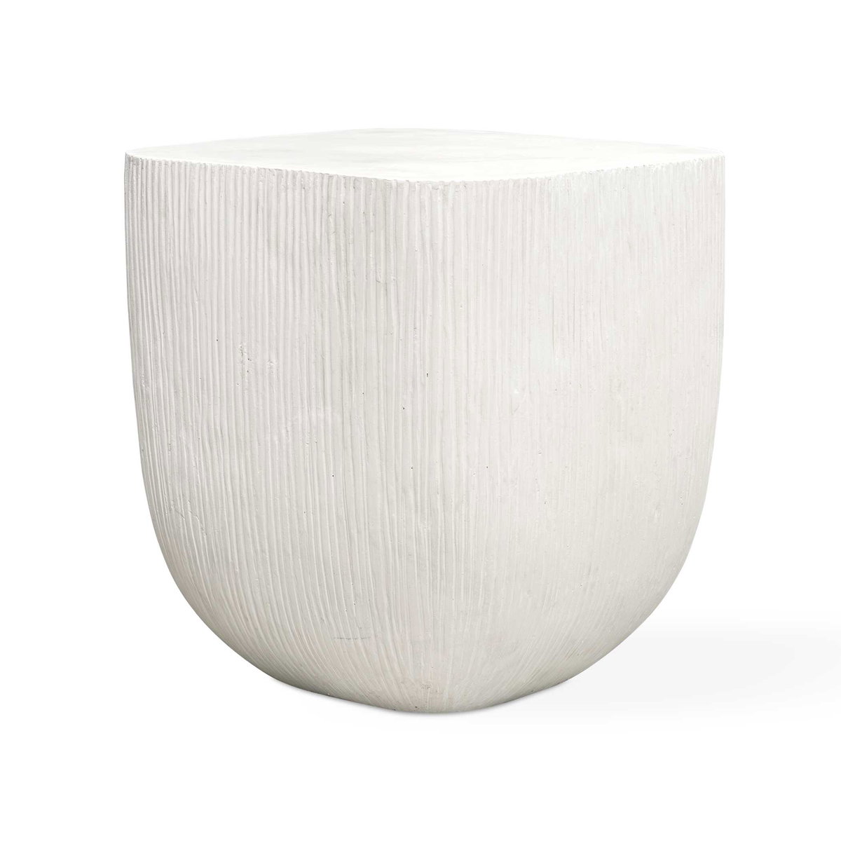 Alma Concrete Outdoor Side Table, Outdoor Table by Uttermost, 1'6" width x 1'8" height x 1'6" depth View 1