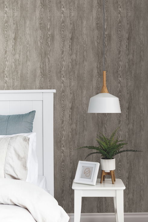 Quarter Sawn Wood Light Brown Wallpaper