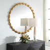 Nacala Round Gold Mirror, by Uttermost, 39.37" width x 39.37" height x 1.69" depth thumbnail 4