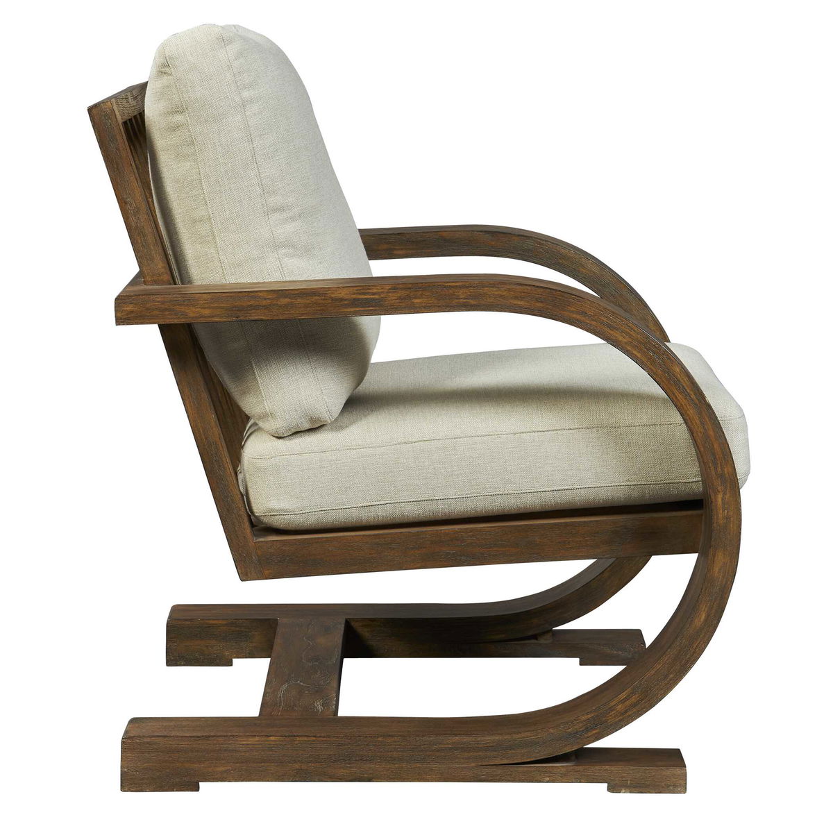 Bedrich Wooden Accent Chair, by Uttermost, 30" width x 34" height x 30.75" depth View 6