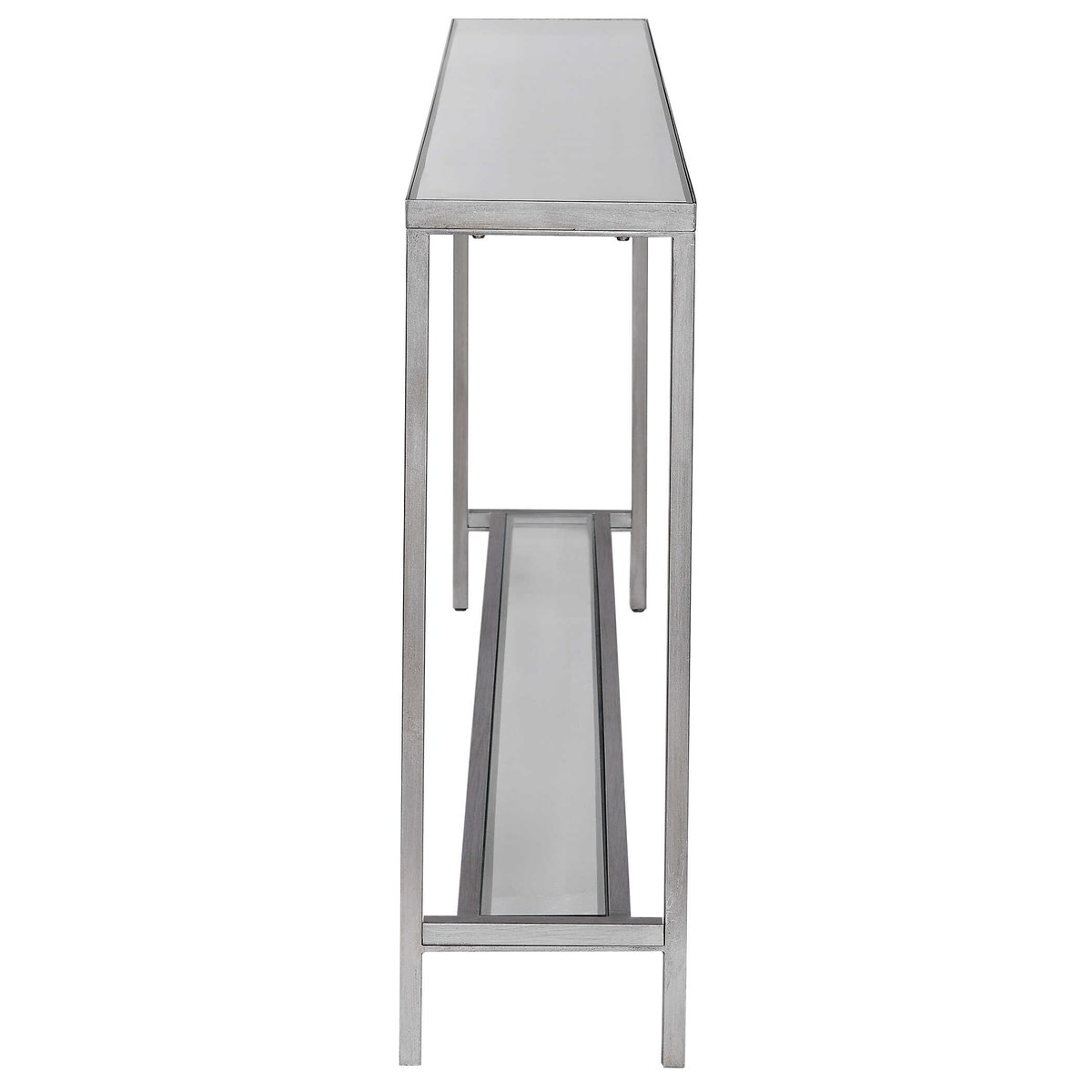 Hayley Silver Console Table, Furniture by Uttermost, 60" width x 31" height x 10" depth View 5