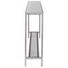 Hayley Silver Console Table, by Uttermost, 60" width x 31" height x 10" depth thumbnail 5