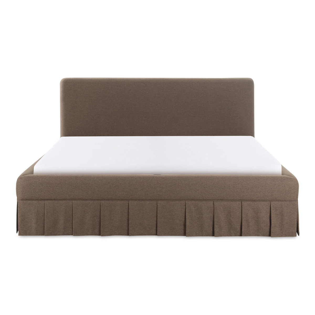 Maren Queen Bed Brown, by Moe's Home, 70" width x 45.3" height x 92" depth View 1