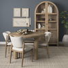 Soma 48' Light Brown Acacia Wood Round Dining Table thumbnail 1
