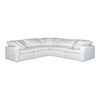 Terra Condo Classic L-shaped Modular Sectional Cream White thumbnail 0