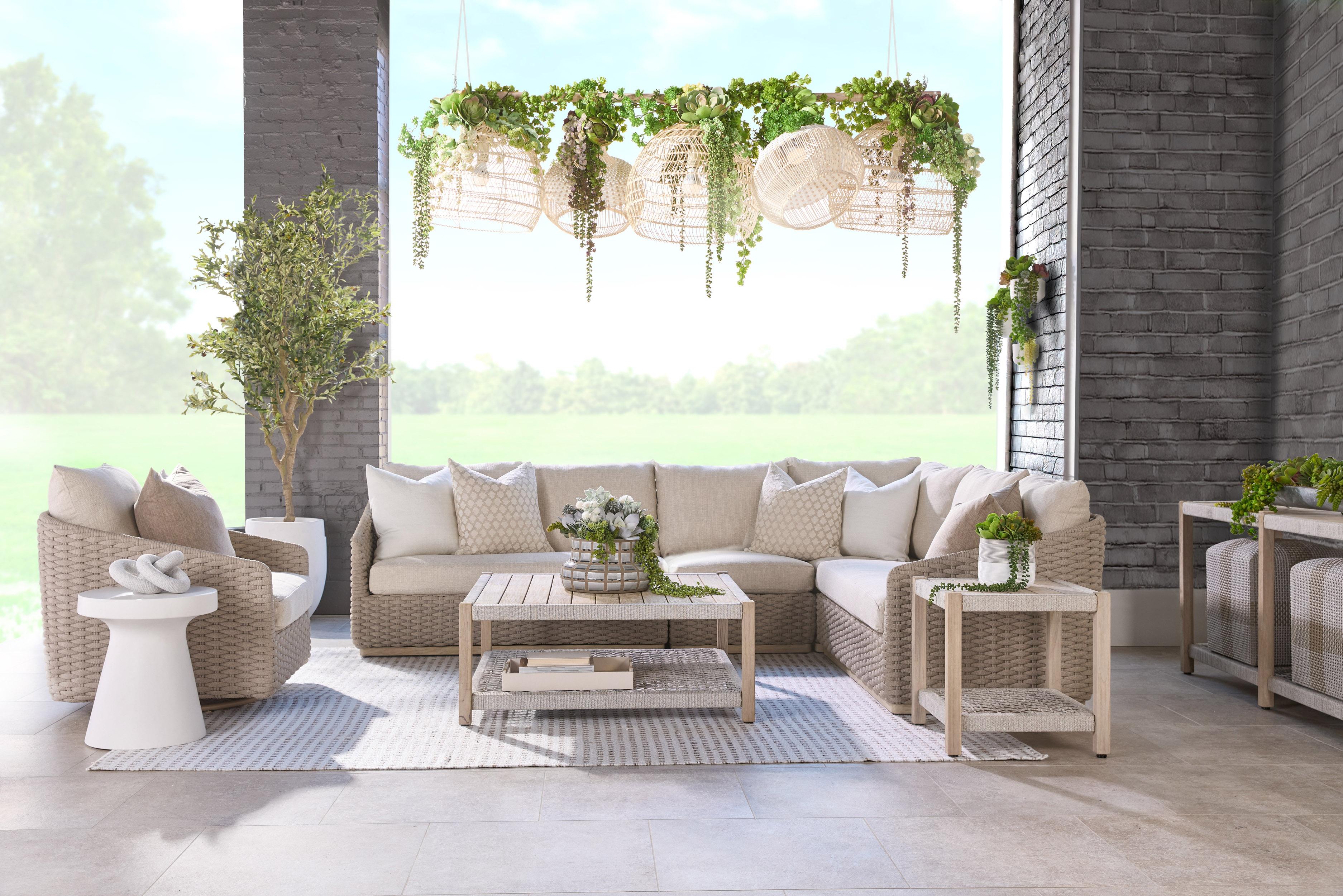 Caspian Outdoor Modular Right Facing 1-Arm Sofa, Seating by Essentials for Living, 58" width x 36" height x 36" depth View 11