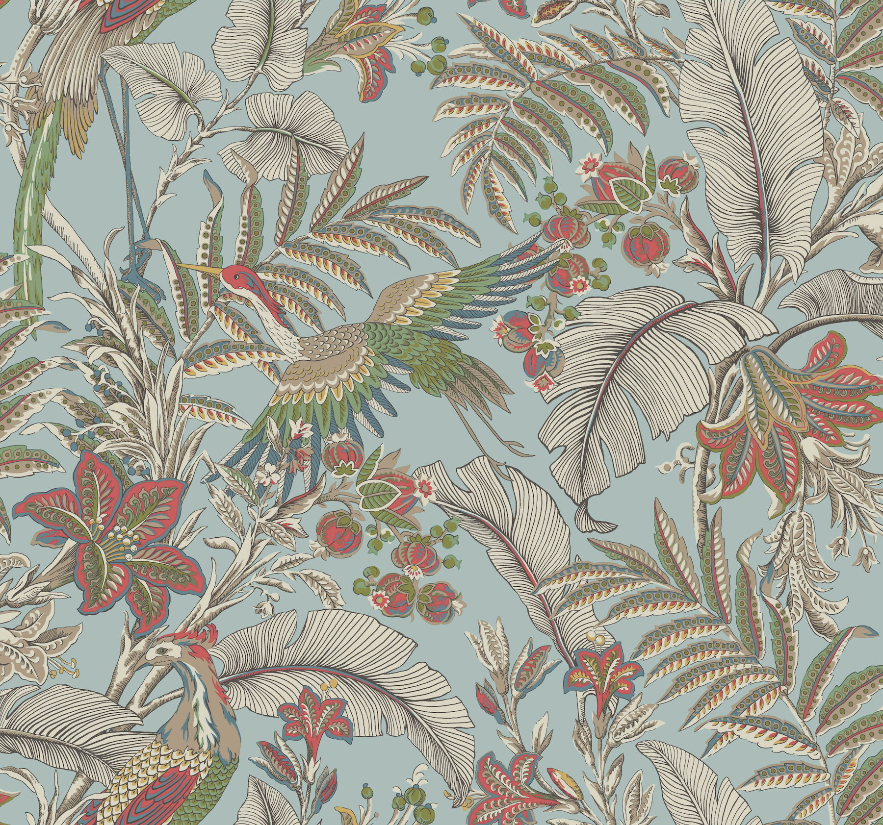 Heronwood Sky Blue Wallpaper large image 