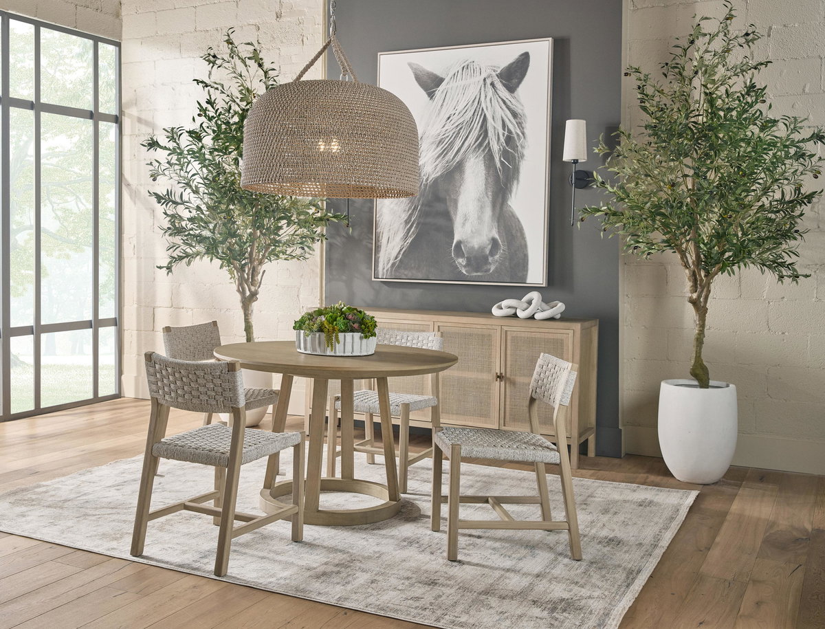 Reeves 48' Round Dining Table, by Essentials for Living, 47.5" width x 30" height x 47.5" depth View 12