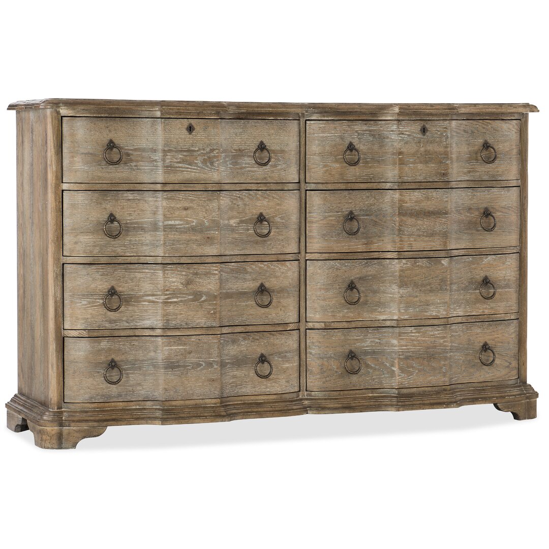 Boheme 8 - Drawer Dresser, by Hooker Furniture, 68.75" width x 42.25" height x 20" depth View 1