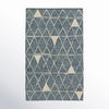 Handwoven Jute/Cotton Area Rug in Navy/Beige thumbnail 2