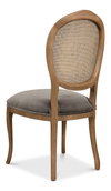 Oval Cane Back S/Chair  Drftwd Charcoal, by Sarreid, 2' length x 1'9" width x 3'5" height thumbnail 11