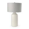 Cato 20.0L x 20.0W x 33.5H Cream Base with White Shade Table Lamp, by Mercana, 18" length x 18" width x 32.8" height thumbnail 1