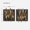 Crosshatch Metal Wall Decor Set/2, Art by Uttermost, 19.75" width x 24" height x 3.75" depth thumbnail 3