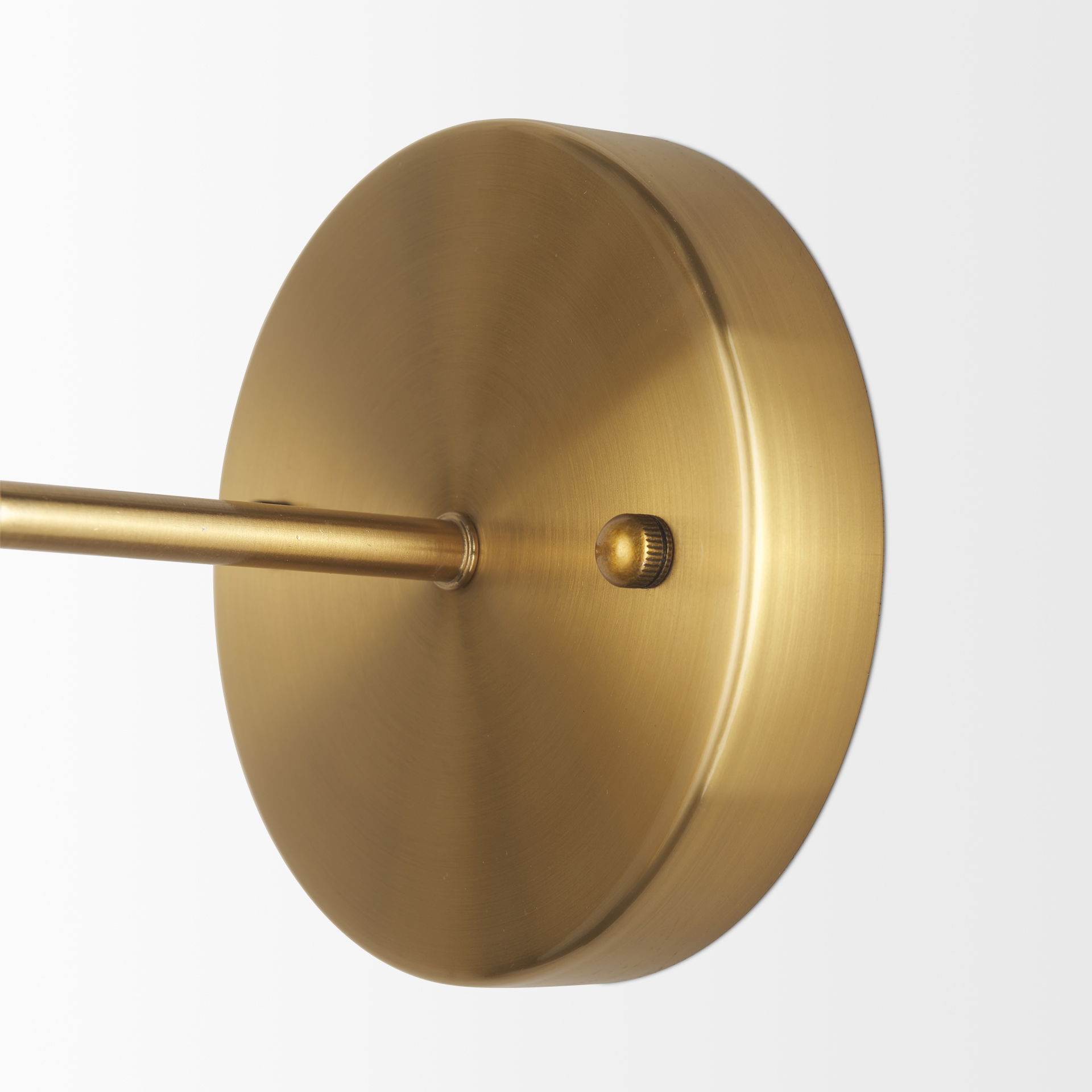 Britton Gold Metal with Clear Glass Globe 1-Light Wall Sconce, by Mercana, 5.91" length x 5.91" width x 12.6" height View 8