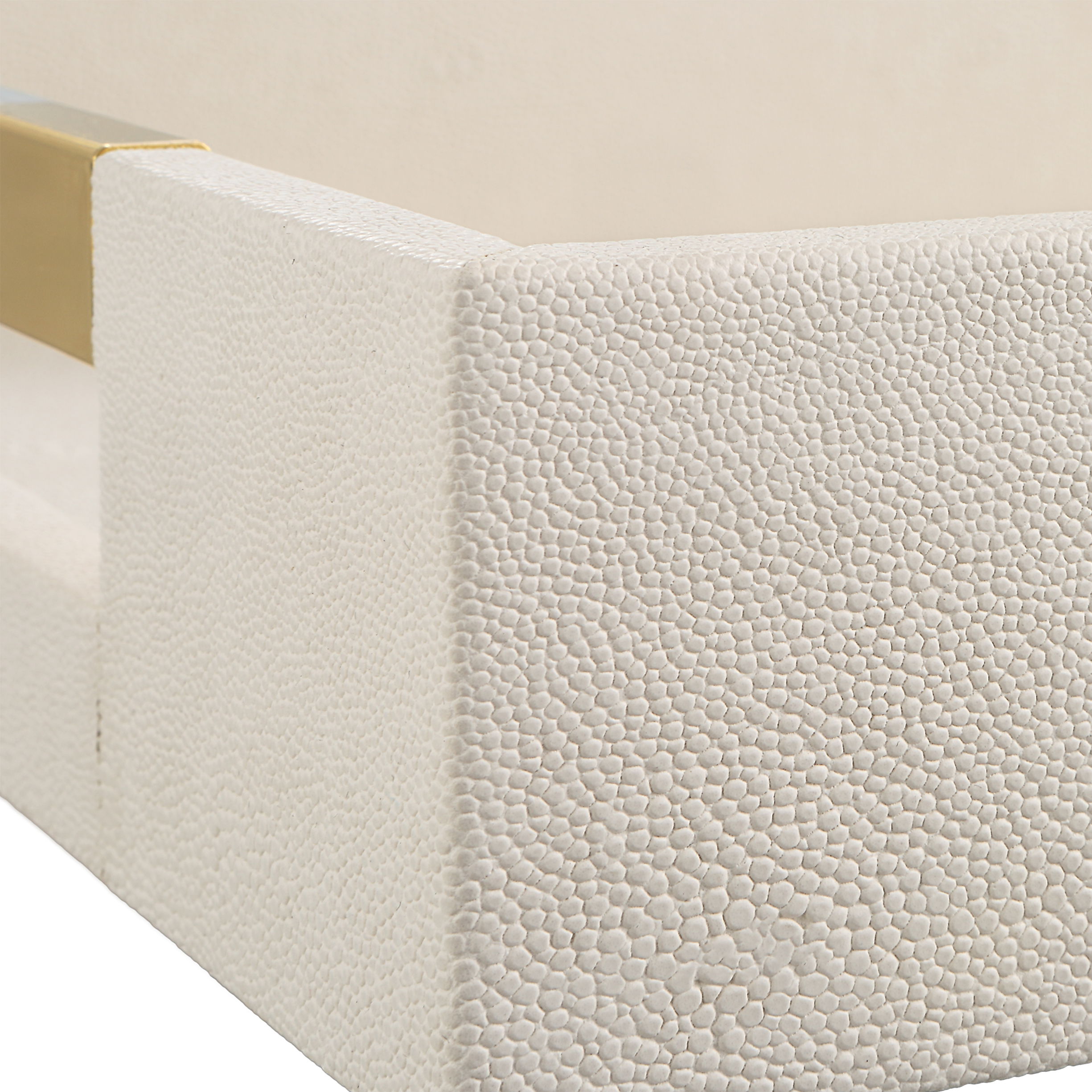 Wessex White Shagreen Tray large image 