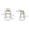 Martens Counter Stool Beige, Counter & Bar Stool by Moe's Home, 23.6" width x 39" height x 23.3" depth thumbnail 7
