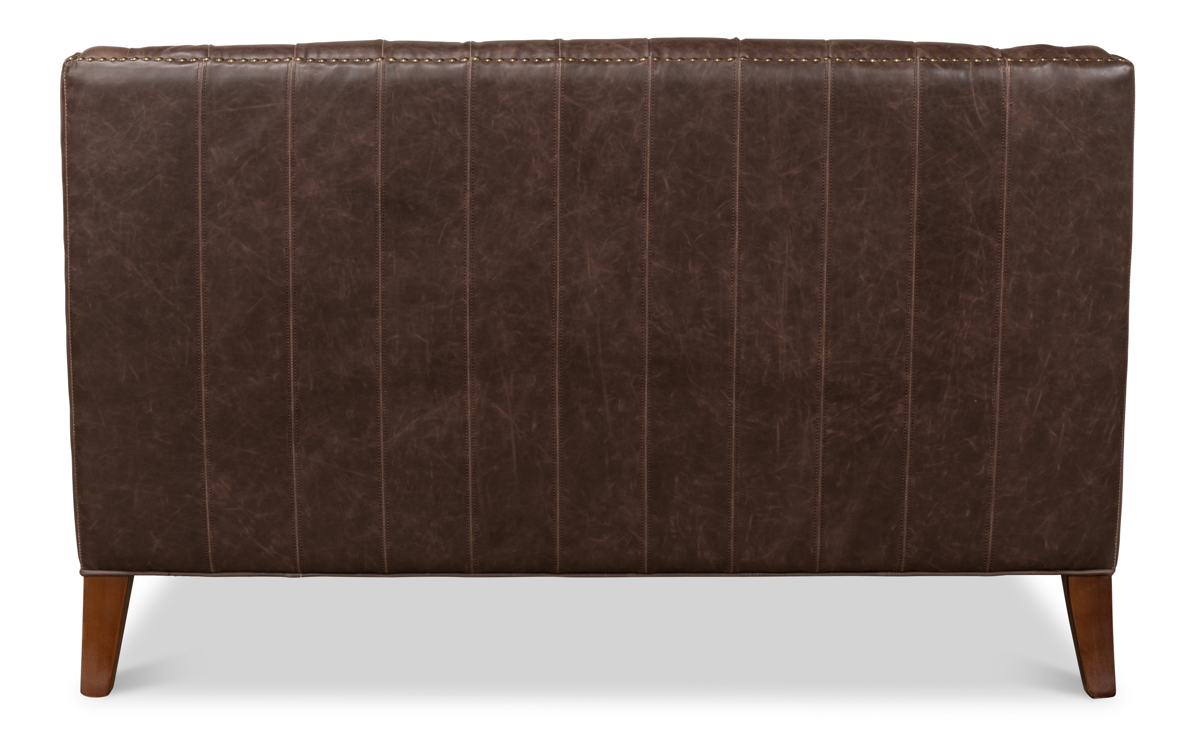 Brooks Leather Tufted 2 Seat Sofa, Sofas & Sectional by Sarreid, 54" length x 32" width x 33" height View 10