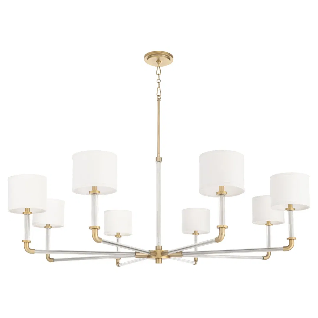 Hightower 8 - Light Steel Chandelier large image 