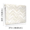 Polished Chevron White & Gold Wallpaper thumbnail 8