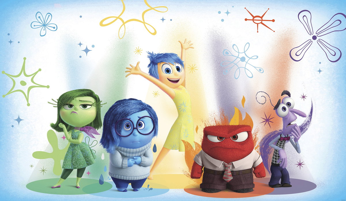 Inside Out XL Chair Rail Wall Mural, Wallpaper by York Wall, 1'6" length x 1'6" width x 0.02" depth
