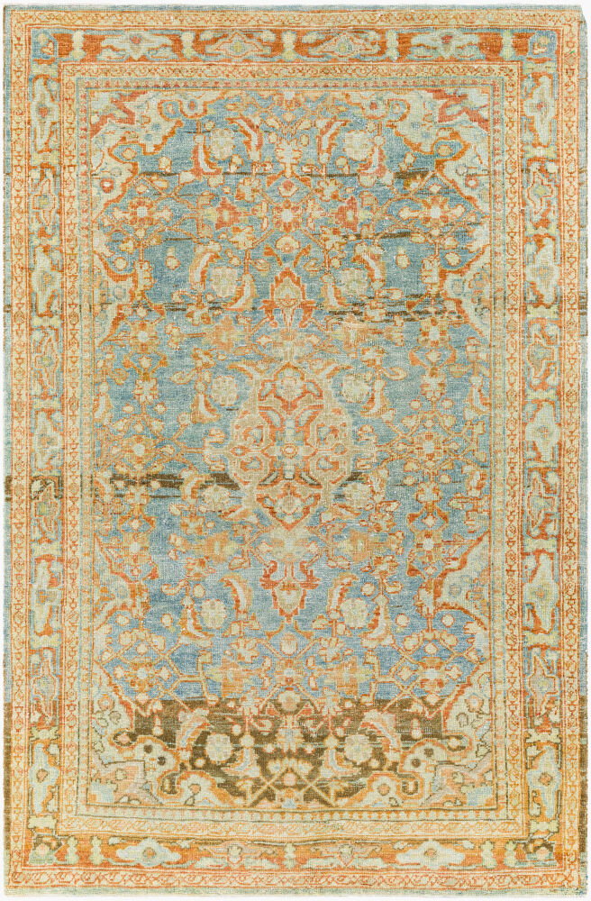 Antique One of a Kind Handmade Rug, by Surya, 6'5" length x 4'4" width