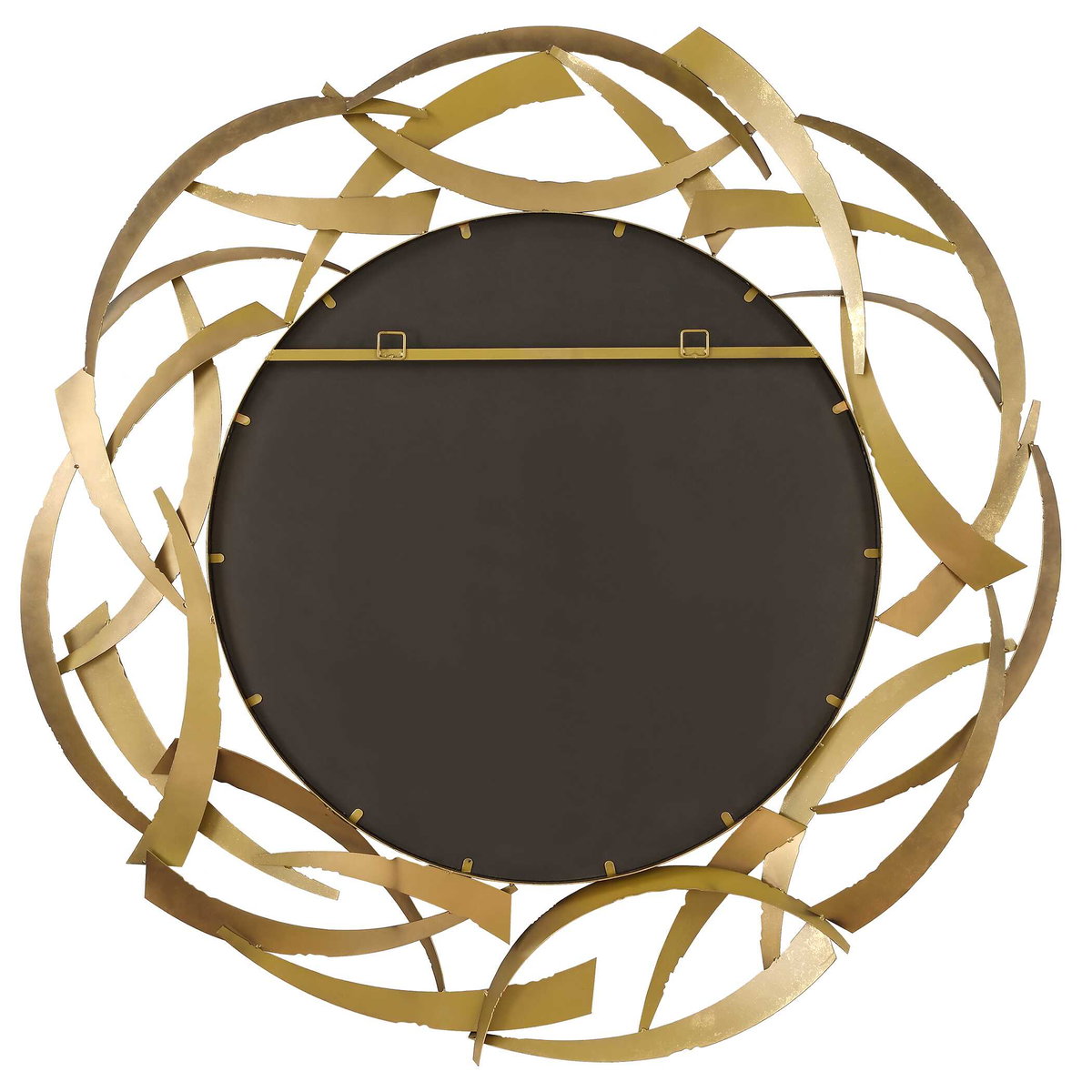 Cutting Edge Bronze Round Mirror, by Uttermost, 55" width x 55" height x 2.5" depth View 7